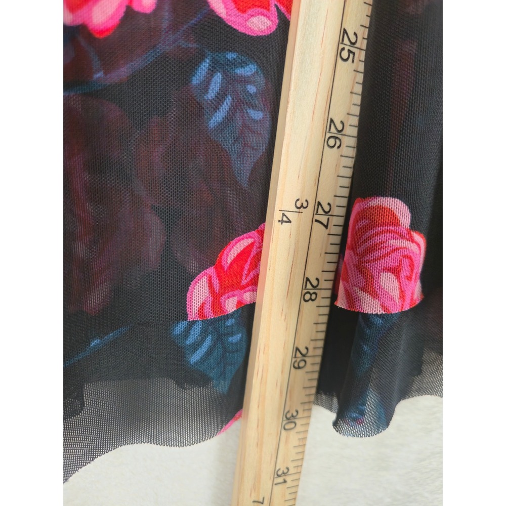 Matilda Jane Floral Tunic Women Top Medium Babydoll Flowy Romantic Roses Y2K 90s - Picture 4 of 9